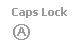 Caixa de texto: Caps Lock
Ⓐ
